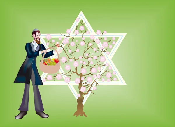 New Year of trees, Seder That bi-Shvat. — Stock Photo, Image