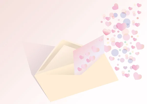 Romantik mektup — Stok fotoğraf