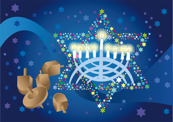 Glad background to the Jewish holiday