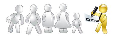 Census of population. conception clipart