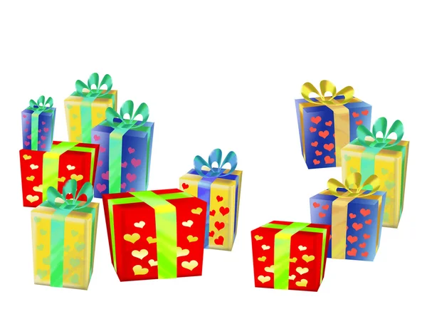 A lot of presents — Stock Photo, Image