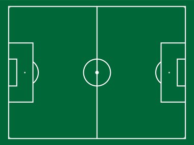 Football field without stripes clipart