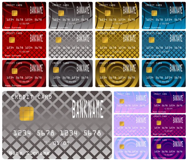 Kredietkaarten — Stockvector