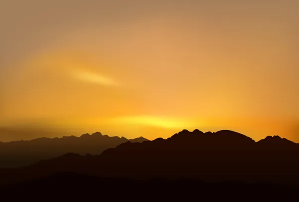 Malerischer Sonnenuntergang — Stockvektor