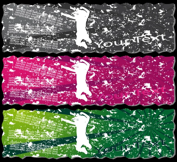Bandiere colorate — Vettoriale Stock