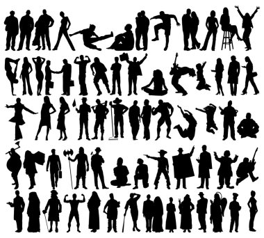 silhouettes clipart