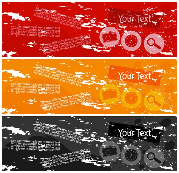 Bannières colorées — Image vectorielle