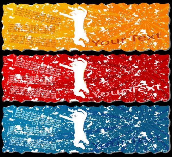 Farbige Banner — Stockvektor