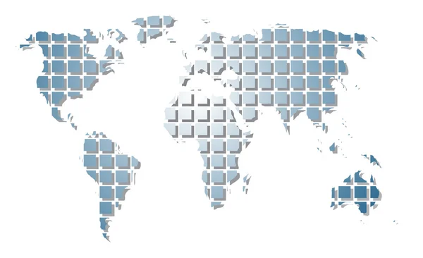 Карта мира . — стоковый вектор