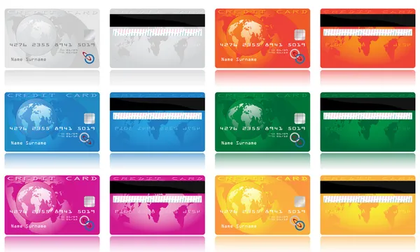 Cartões de crédito Vetores De Bancos De Imagens