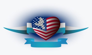 American flags clipart