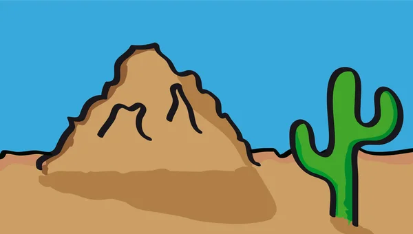 Paysages désertiques — Image vectorielle