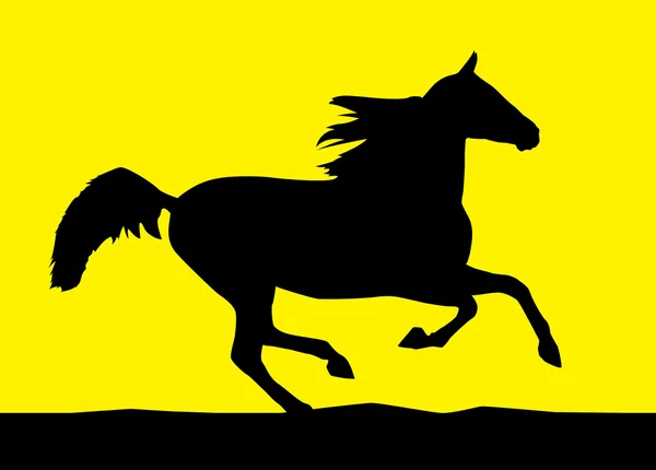 Скачущая лошадь 4 — стоковый вектор