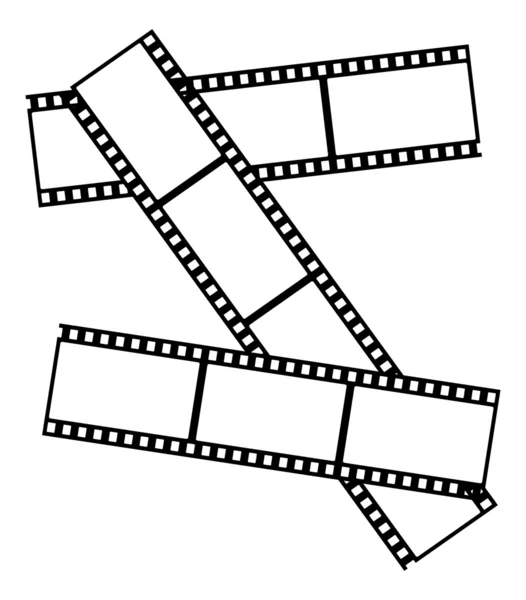Tre gamla filmer — Stock vektor