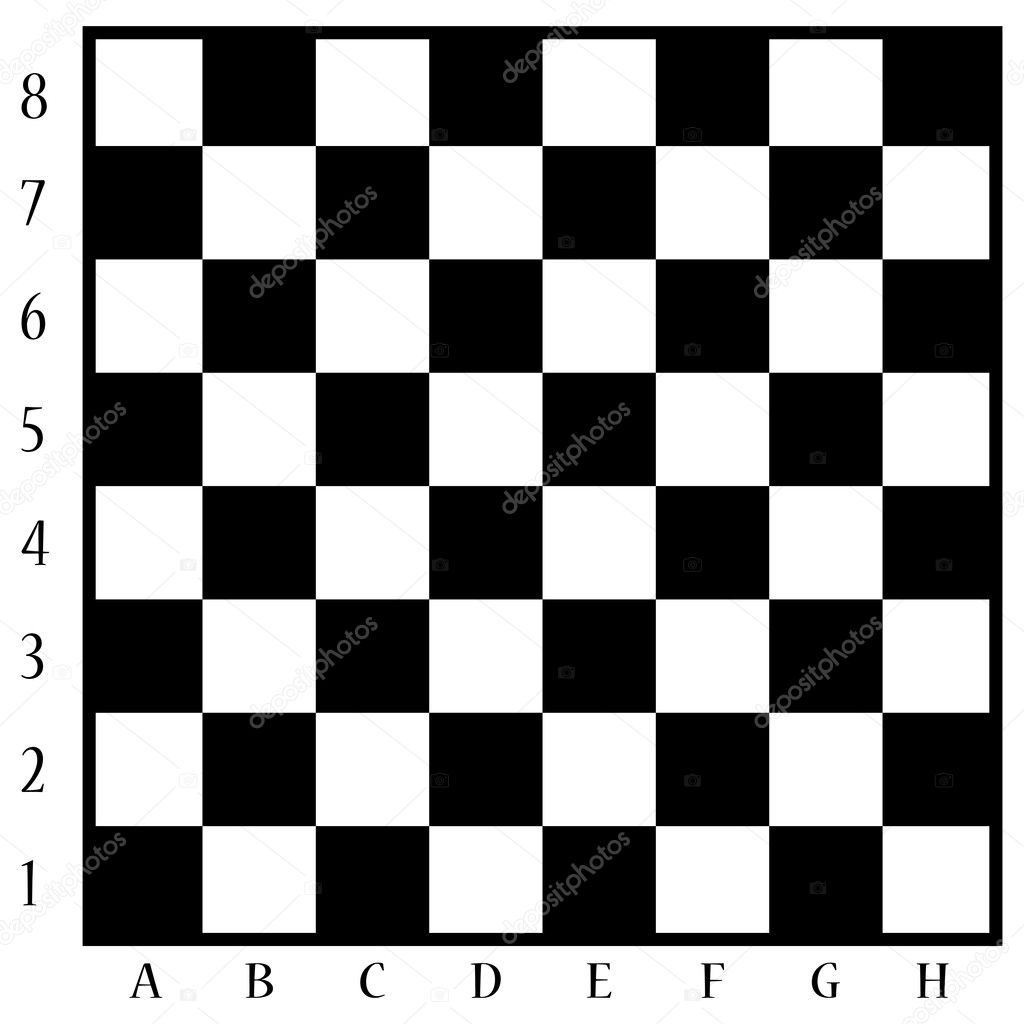 Chessboard black and white