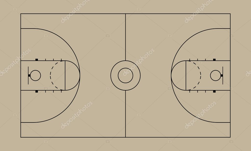 Basketball Court Dimension With Diagram and Layout Drawing 3 | Basketball  court layout, Basketball court backyard, Indoor basketball court