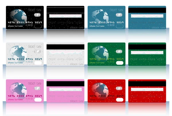 Cartões de crédito — Vetor de Stock