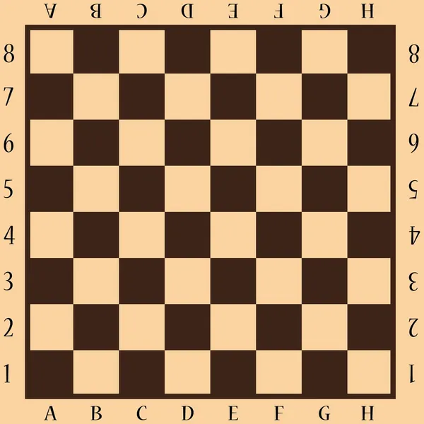 Beige and brown chessboard — Stock Vector