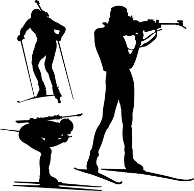 Biathlon clipart