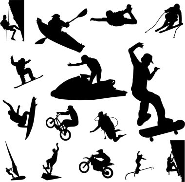 Extreme sport clipart