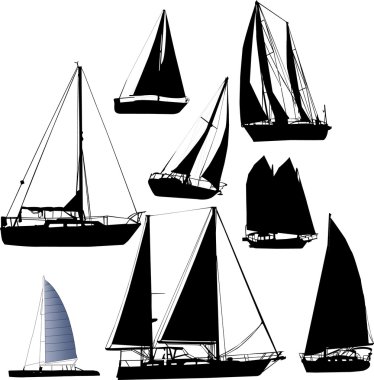 Sailing boat clipart