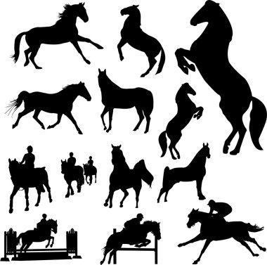 Horses clipart