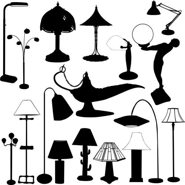 Lampes — Image vectorielle