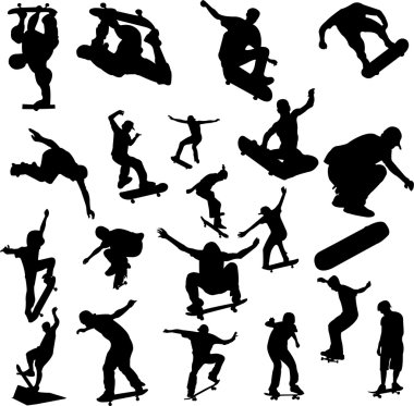 Skateboarding clipart