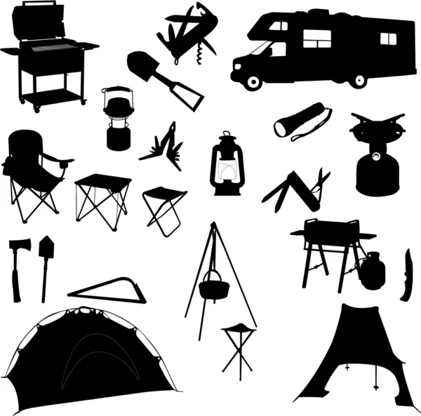Camping — Image vectorielle