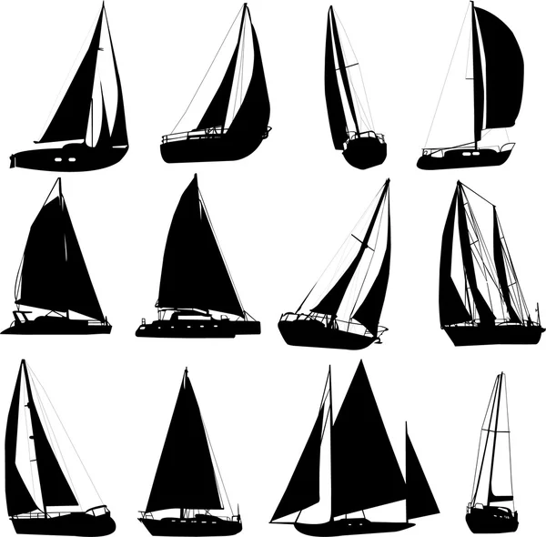 Segelbåt Royaltyfria illustrationer