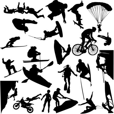 Extreme sport clipart