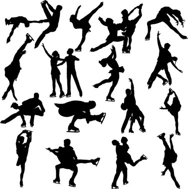Figure skating clipart