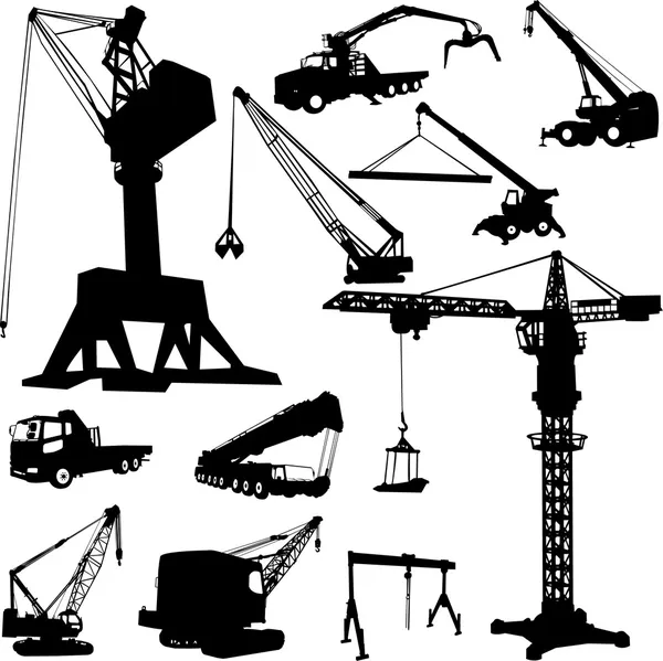 Construction crane — Stock Vector