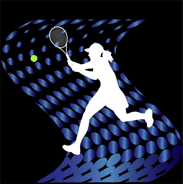 Joueurs de tennis — Image vectorielle