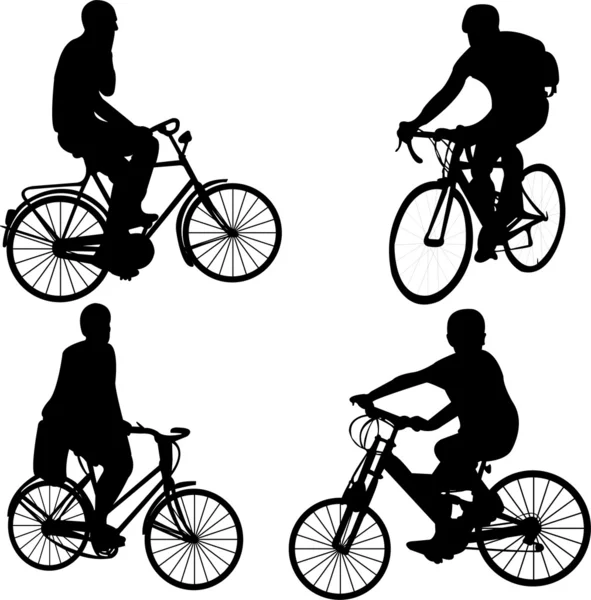 Ridning cykel骑自行车 — 图库矢量图片