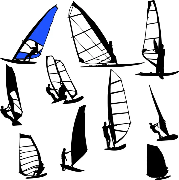 Windsurfing — Wektor stockowy