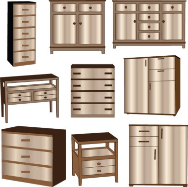 Dressers collection clipart