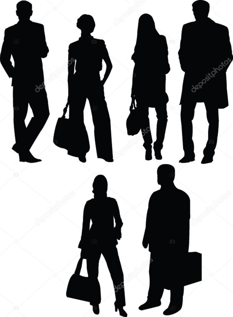 Business silhouette