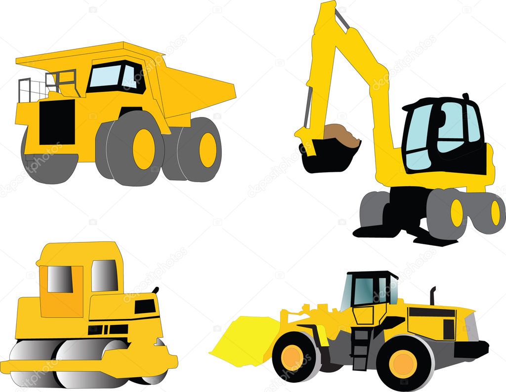 heavy equipment clipart collection