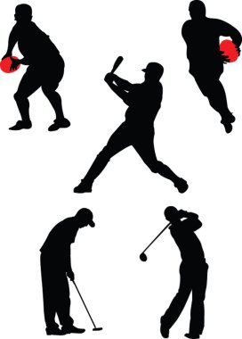 Different sport collection clipart