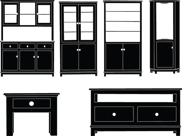 Dressers collection — Stock Vector