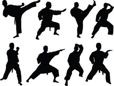 Karate collection 2 clipart