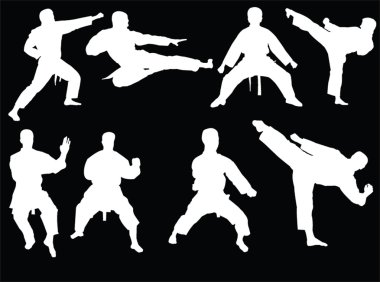 Karate collection 3 clipart