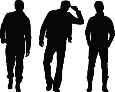 Man silhouette collection 2 clipart