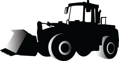 Skid loader clipart