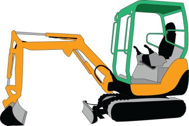 Skid loader 2 clipart