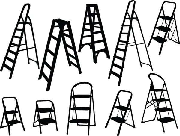 Ladders collection — Stock Vector