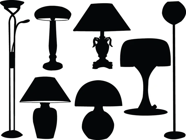 Lamps collection 2 — Stock Vector