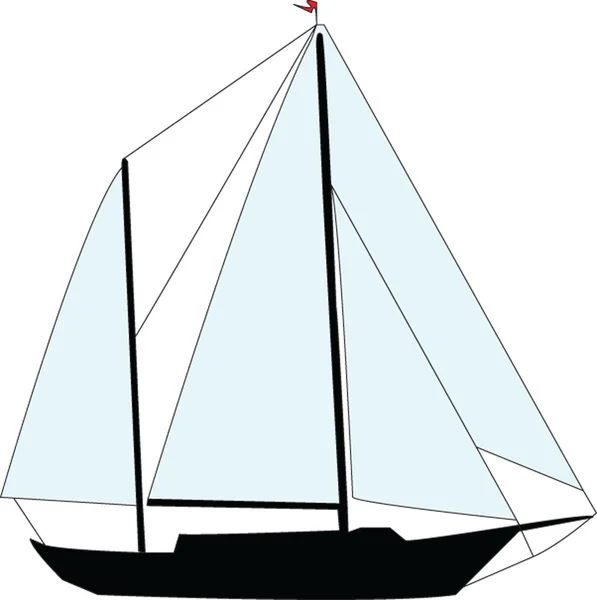 Segelbåt — Stock vektor