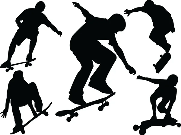 Skateboard-Sammlung — Stockvektor